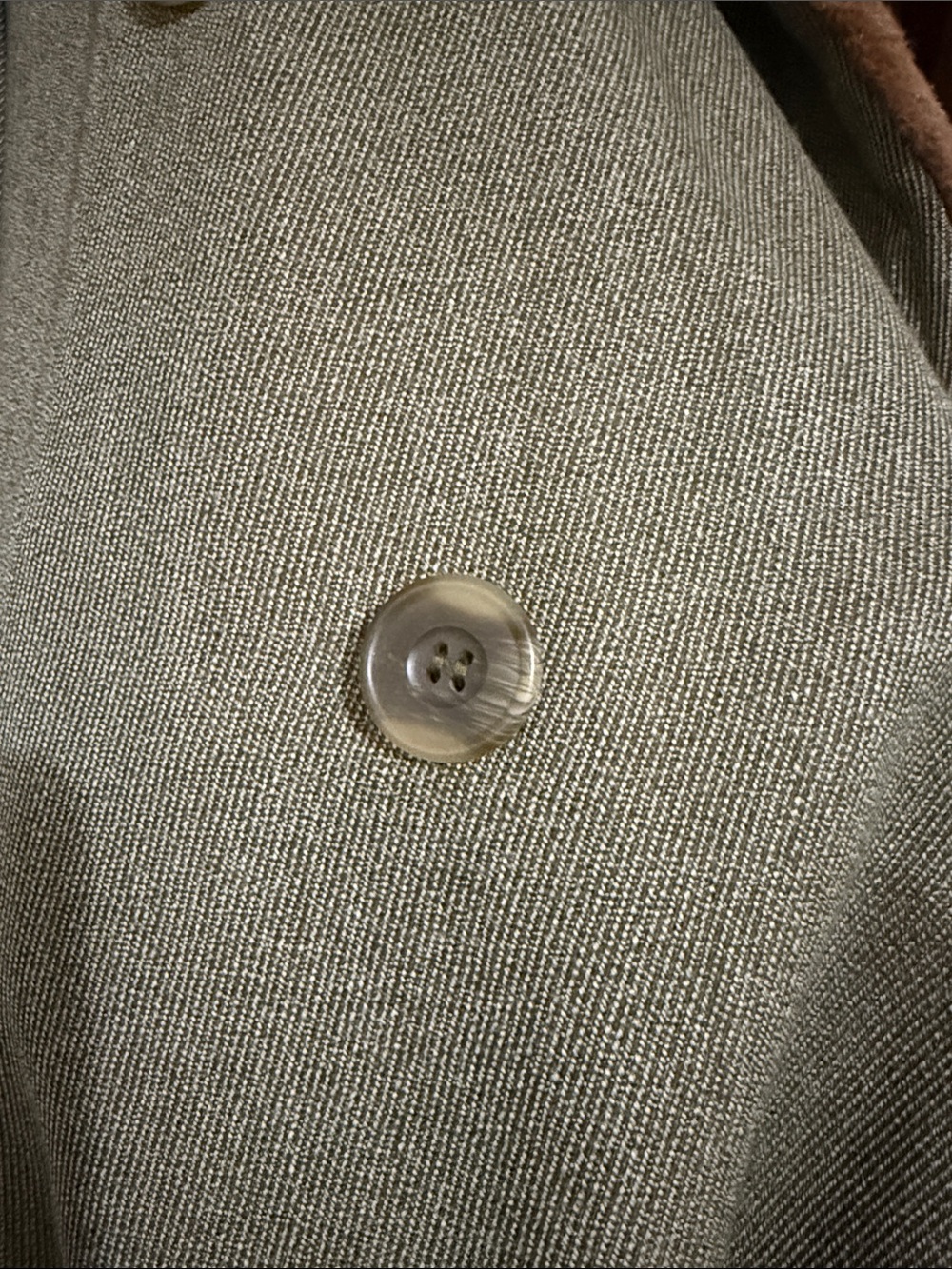 Men's Long Trench Coat with Brown Shearling Lining - Bullock & Jones - Picture 6 of 7